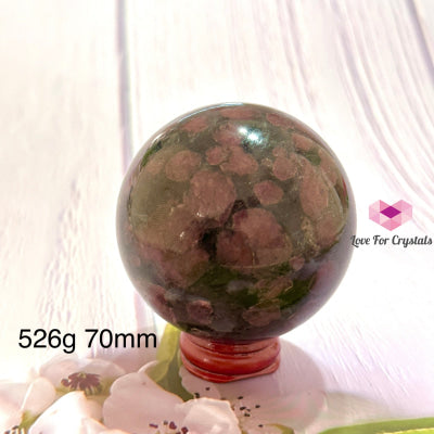 Garnet Fireworks Sphere (India) Crystal Ball