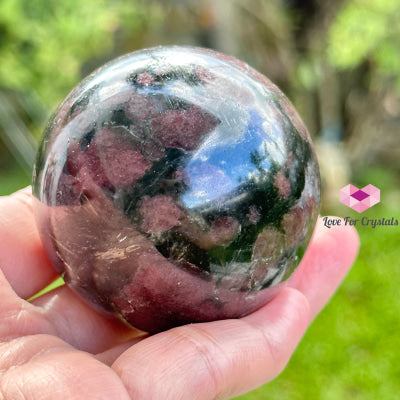 Garnet Fireworks Sphere (India) Crystal Ball