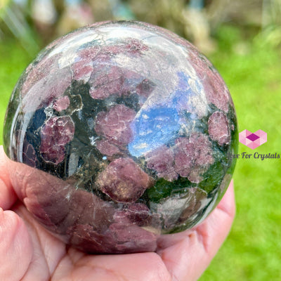 Garnet Fireworks Sphere (India) Crystal Ball