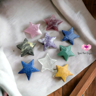 Gemstones Carved Star 55Mm Crystal