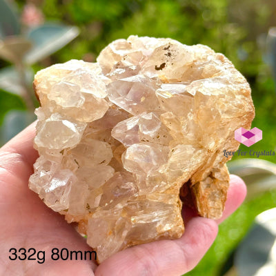 Golden Amethyst Natural Cluster (Brazil) 332G 80Mm Crystals