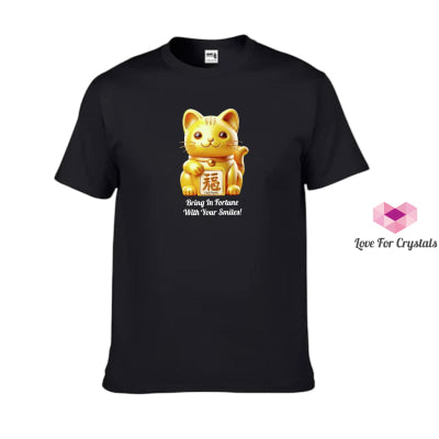 Fortune Cat (Shirts Of Fortune) By Fort M Treasures Black