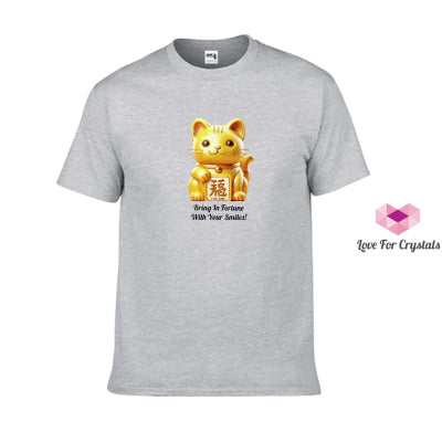 Fortune Cat (Shirts Of Fortune) By Fort M Treasures Grey