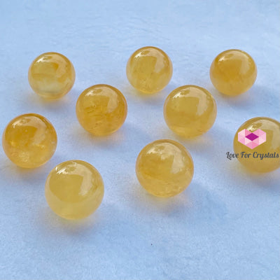 Golden Honey Calcite Spheres (Mexico) 30Mm