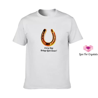 Lucky Horseshoe (Shirts Of Fortune) By Fort M Treasures White