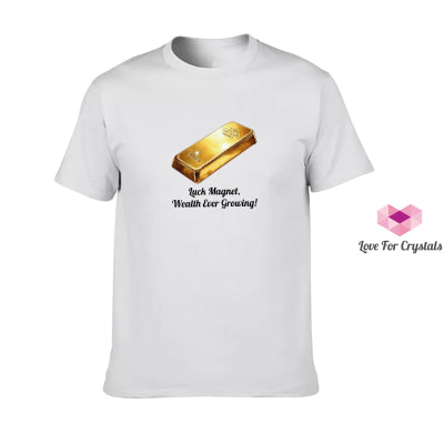 Prosperity Gold Bar (Shirts Of Fortune) By Fort M Treasures (Premium Grade) White