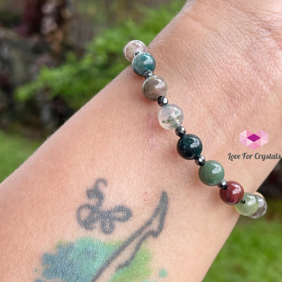 Good Health Bracelet By Audreys Remedies (Bloodstone & Hematite) Remedy Bracelets