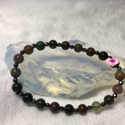 Good Health Bracelet By Audreys Remedies (Bloodstone & Hematite) Remedy Bracelets