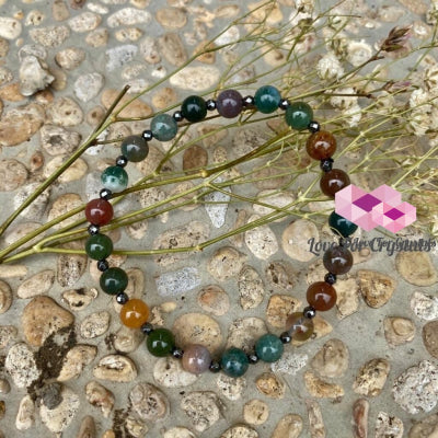 Good Health Bracelet By Audreys Remedies (Bloodstone & Hematite) Remedy Bracelets