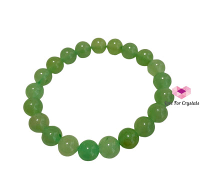 Green Aventurine Crystal Bracelet (Good Luck) 8Mm Energy