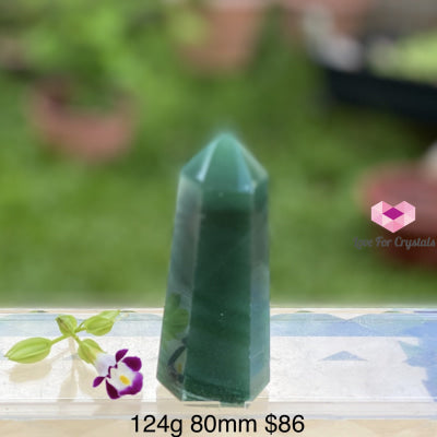 Green Aventurine Standing Point (Brazil) Aaa 124G 80Mm