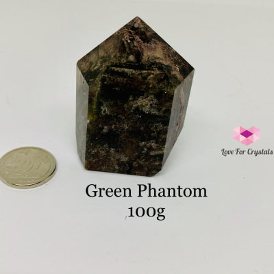 Green Phantom Quartz Points Chlorite