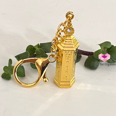 Heart Sutra Keychain Amulet 5 Element Pagoda (Feng Shui 2022) Feng Shui