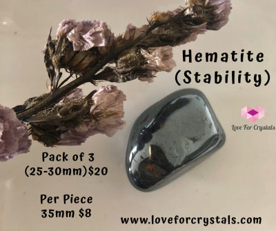 Hematite Tumbled (Brazil) Stones