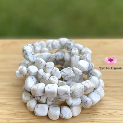 Howlite Tumbled Bracelet Bracelets & Bangles