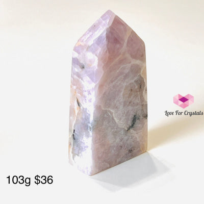 Kunzite Obelisk Tower Points Aaa (Australia) 103G 75Mm Crystal Point