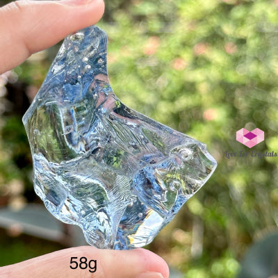 Kwan Yin Lilac Andara Crystal (High Vortex Mount Shasta) 58G (Moon- Shaped)