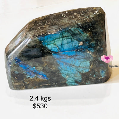 Labradorite Slabs (Madagascar) Aaa With Flashes 2.4 Kgs Polished Crystals