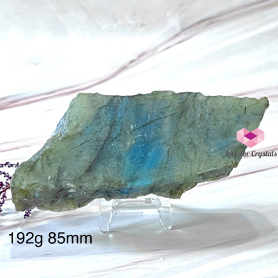 Labradorite Slice With Stand (Madagascar) Polished Crystals