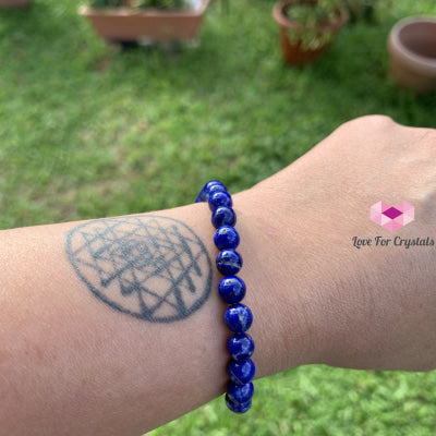 Lapis Lazuli Gemstone Energy Bracelet (Intuition) 6Mm