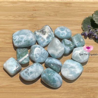 Larimar Tumbled (Aa) Dominican Republic Stones