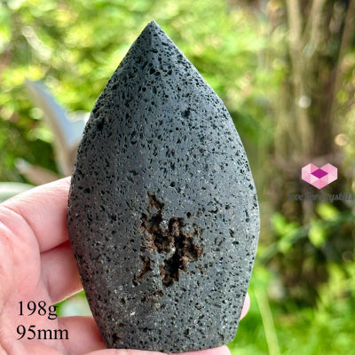 Lave Stone Flame (Mexico) 198G 95Mm Raw Crystals