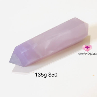 Lavender Fluorite Double Terminated Points (Yttrium) 135G 110Mm