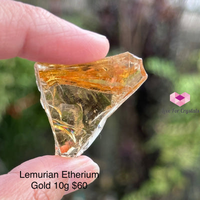 Lemurian Etherium Gold Andara Crystal (High Vortex Mount Shasta) 10G