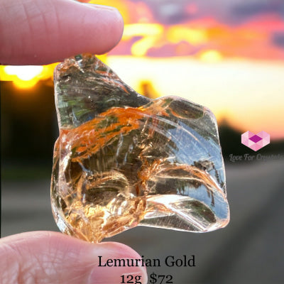 Lemurian Etherium Gold Andara Crystal (High Vortex Mount Shasta) 12G