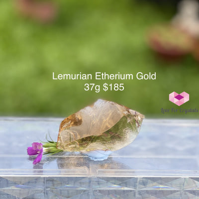 Lemurian Etherium Gold Andara Crystal (High Vortex Mount Shasta)