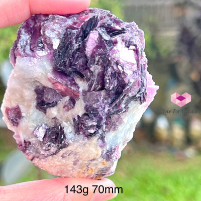 Lepidolite Clusters (Brazil) 143G 70Mm Raw Stones