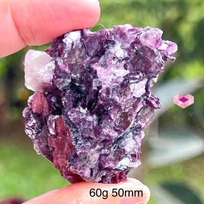 Lepidolite Clusters (Brazil) 60G 50Mm Raw Stones