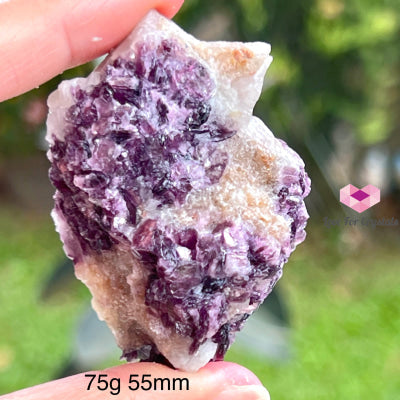 Lepidolite Clusters (Brazil) 75G 55Mm Raw Stones