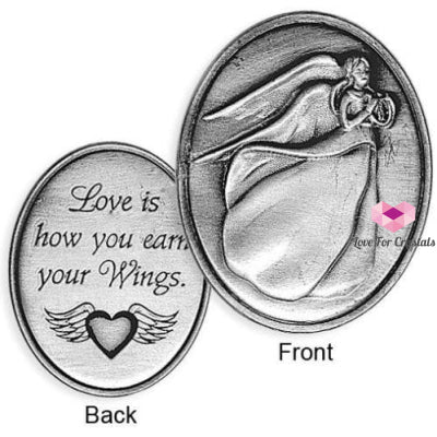 Love Is How You Earn Your Wings (Angel Token By Angel Star) 1 X 1.25 Inch Angels