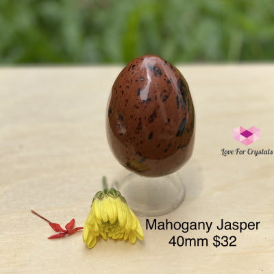 Mahogany Jasper Eggs (India) 40Mm Polished Stones