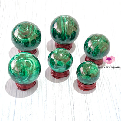 Malachite Spheres (Congo) Aaa Crystals