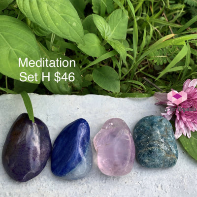 Meditation Crystal Set (4 Stones 30-45Mm) Sets