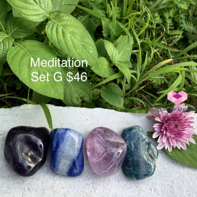 Meditation Crystal Set (4 Stones 30-45Mm) Sets