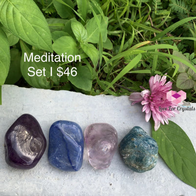 Meditation Crystal Set (4 Stones 30-45Mm) Sets