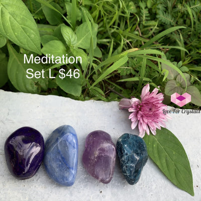 Meditation Crystal Set (4 Stones 30-45Mm) Sets