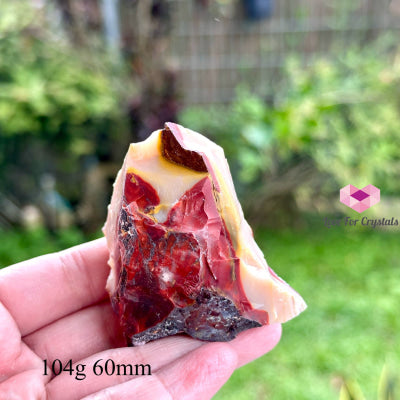 Mookaite Jasper Raw 104G 60Mm Crystal