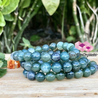 Moss Agate Crystal Bracelet 8Mm