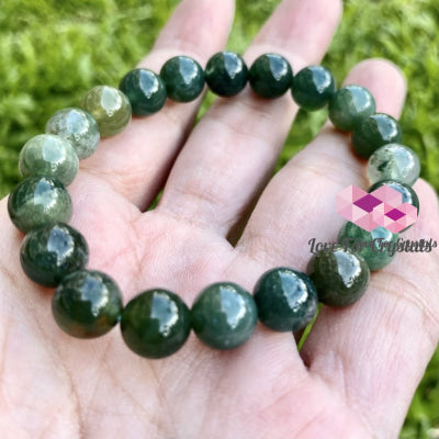 Moss Agate Crystal Bracelet 8Mm