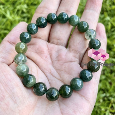 Moss Agate Crystal Bracelet 8Mm