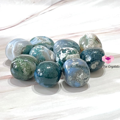 Moss Agate Pebbles (Indonesia) Crystals Stones