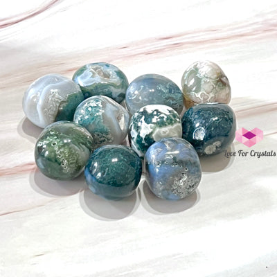 Moss Agate Pebbles (Indonesia) Crystals Stones