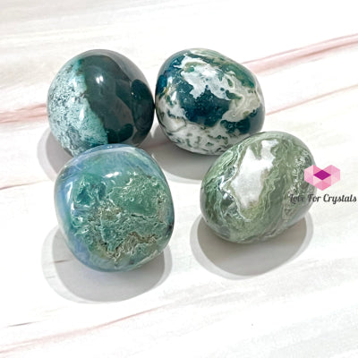 Moss Agate Pebbles (Indonesia) Crystals Stones