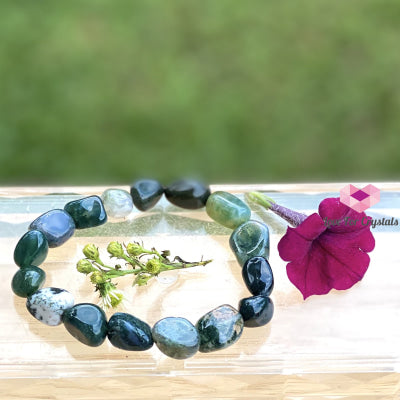 Moss Agate Tumbled Bracelet Bracelets & Bangles