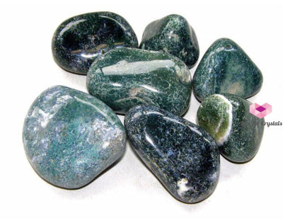 Moss Agate Tumbled Stones