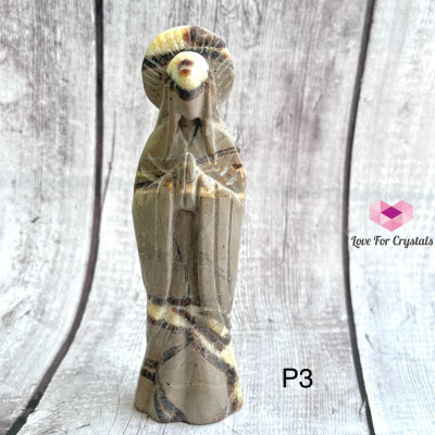 Mother Mary Carved Septarian Stone Photo 3 (Nett Price) Crystal Carving